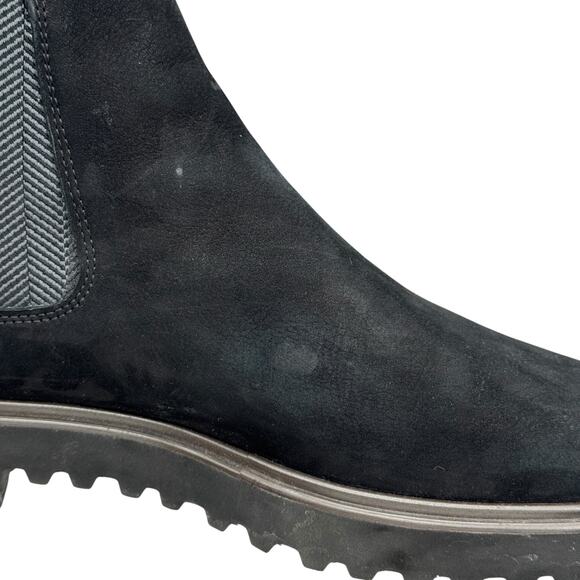 Paul Green Vienna Lugged Chelsea Boot UK 6.5 US 9 Women's Black Leather Pull On - Picture 10 of 14